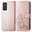 Funda de Cuero Cartera con Soporte Flores Carcasa para Samsung Galaxy F34 5G Rosa