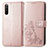 Funda de Cuero Cartera con Soporte Flores Carcasa para Sony Xperia 10 III SOG04 Rosa