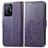 Funda de Cuero Cartera con Soporte Flores Carcasa para Xiaomi Mi 11T Pro 5G Morado