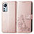 Funda de Cuero Cartera con Soporte Flores Carcasa para Xiaomi Mi 12 5G Rosa