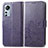 Funda de Cuero Cartera con Soporte Flores Carcasa para Xiaomi Mi 12 Lite 5G Morado