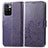 Funda de Cuero Cartera con Soporte Flores Carcasa para Xiaomi Redmi 10 4G Morado