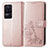 Funda de Cuero Cartera con Soporte Flores Carcasa para Xiaomi Redmi K40S 5G Rosa