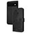 Funda de Cuero Cartera con Soporte Flores Carcasa Y01X para Google Pixel 6 5G Negro