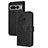 Funda de Cuero Cartera con Soporte Flores Carcasa Y01X para Google Pixel 7 Pro 5G Negro