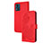 Funda de Cuero Cartera con Soporte Flores Carcasa Y01X para Motorola Moto E13 Rojo