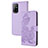 Funda de Cuero Cartera con Soporte Flores Carcasa Y01X para Oppo A94 5G Morado