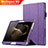 Funda de Cuero Cartera con Soporte L01 para Huawei MediaPad M2 10.0 M2-A01 M2-A01W M2-A01L Morado