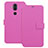 Funda de Cuero Cartera con Soporte L01 para Nokia X7 Rosa