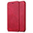 Funda de Cuero Cartera con Soporte L04 para Apple iPhone 6S Rojo