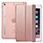 Funda de Cuero Cartera con Soporte L05 para Apple iPad Mini Oro Rosa