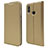 Funda de Cuero Cartera con Soporte L06 para Huawei Honor 10 Lite Oro