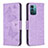 Funda de Cuero Cartera con Soporte Mariposa Carcasa B01F para Nokia G11 Purpura Claro