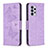 Funda de Cuero Cartera con Soporte Mariposa Carcasa B01F para Samsung Galaxy A33 5G Purpura Claro