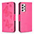 Funda de Cuero Cartera con Soporte Mariposa Carcasa B01F para Samsung Galaxy A53 5G Rosa Roja