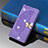 Funda de Cuero Cartera con Soporte Mariposa Carcasa L01 para Xiaomi Mi 11 Lite 5G Purpura Claro