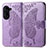 Funda de Cuero Cartera con Soporte Mariposa Carcasa para Asus ZenFone 10 Purpura Claro