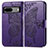 Funda de Cuero Cartera con Soporte Mariposa Carcasa para Google Pixel 7a 5G Morado