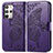 Funda de Cuero Cartera con Soporte Mariposa Carcasa para HTC U23 5G Morado