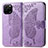 Funda de Cuero Cartera con Soporte Mariposa Carcasa para Huawei Enjoy 50z Purpura Claro