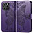 Funda de Cuero Cartera con Soporte Mariposa Carcasa para Huawei Honor 60 SE 5G Morado