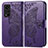 Funda de Cuero Cartera con Soporte Mariposa Carcasa para Huawei Honor V40 5G Morado