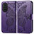 Funda de Cuero Cartera con Soporte Mariposa Carcasa para Huawei Nova 10 Morado