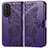 Funda de Cuero Cartera con Soporte Mariposa Carcasa para Huawei Nova 10 Pro Morado