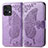 Funda de Cuero Cartera con Soporte Mariposa Carcasa para Motorola Moto Edge 40 Pro 5G Purpura Claro