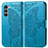 Funda de Cuero Cartera con Soporte Mariposa Carcasa para Motorola Moto Edge S30 5G Azul