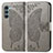 Funda de Cuero Cartera con Soporte Mariposa Carcasa para Motorola Moto Edge S30 5G Gris