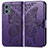 Funda de Cuero Cartera con Soporte Mariposa Carcasa para Motorola Moto G 5G (2023) Morado