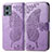 Funda de Cuero Cartera con Soporte Mariposa Carcasa para Motorola Moto G 5G (2023) Purpura Claro