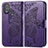 Funda de Cuero Cartera con Soporte Mariposa Carcasa para Motorola Moto G Play (2023) Morado