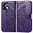 Funda de Cuero Cartera con Soporte Mariposa Carcasa para Motorola Moto G23 Morado