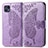 Funda de Cuero Cartera con Soporte Mariposa Carcasa para Motorola Moto G50 5G Purpura Claro