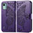 Funda de Cuero Cartera con Soporte Mariposa Carcasa para Nokia C12 Morado