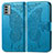 Funda de Cuero Cartera con Soporte Mariposa Carcasa para Nokia G22 Azul