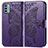 Funda de Cuero Cartera con Soporte Mariposa Carcasa para Nokia G22 Morado