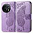 Funda de Cuero Cartera con Soporte Mariposa Carcasa para OnePlus 11 5G Purpura Claro