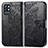 Funda de Cuero Cartera con Soporte Mariposa Carcasa para OnePlus 9R 5G Negro