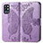 Funda de Cuero Cartera con Soporte Mariposa Carcasa para OnePlus 9R 5G Purpura Claro