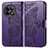 Funda de Cuero Cartera con Soporte Mariposa Carcasa para OnePlus Ace 2 5G Morado