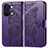 Funda de Cuero Cartera con Soporte Mariposa Carcasa para OnePlus Ace 2V 5G Morado