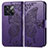 Funda de Cuero Cartera con Soporte Mariposa Carcasa para OnePlus Ace Pro 5G Morado