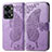 Funda de Cuero Cartera con Soporte Mariposa Carcasa para OnePlus Nord 2T 5G Purpura Claro