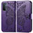 Funda de Cuero Cartera con Soporte Mariposa Carcasa para OnePlus Nord N200 5G Morado