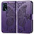 Funda de Cuero Cartera con Soporte Mariposa Carcasa para Oppo A16 Morado