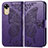 Funda de Cuero Cartera con Soporte Mariposa Carcasa para Oppo A17K Morado