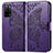 Funda de Cuero Cartera con Soporte Mariposa Carcasa para Oppo A53s 5G Morado